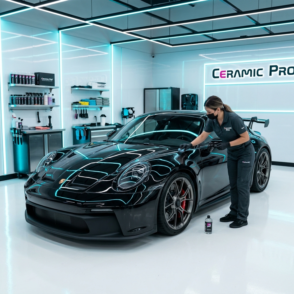 Black luxury car